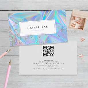Trendiget Luxury HoloGraph Visitkort