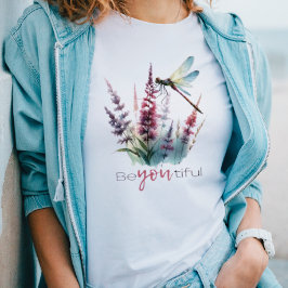 Trendiget må vara din vackra Blommigt av Dragonfly T Shirt