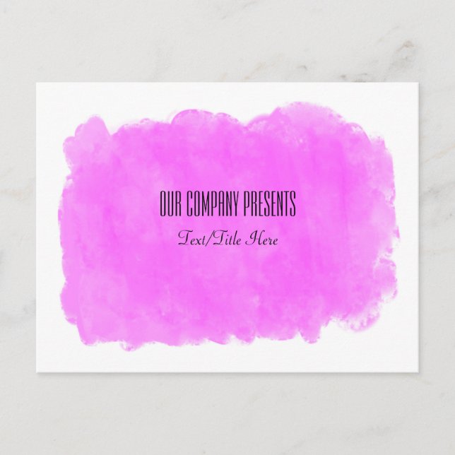 Trendiget Makeup Rosa Beauty Event Workshop Glam  Vykort (Framsida)