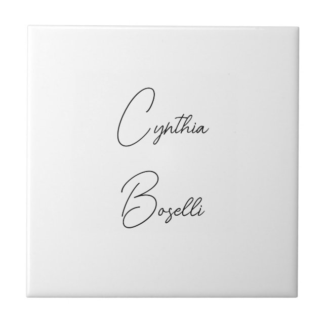 Trendiget Minimalistisk modern enkel enkel mall Kakelplatta (Framsidan)