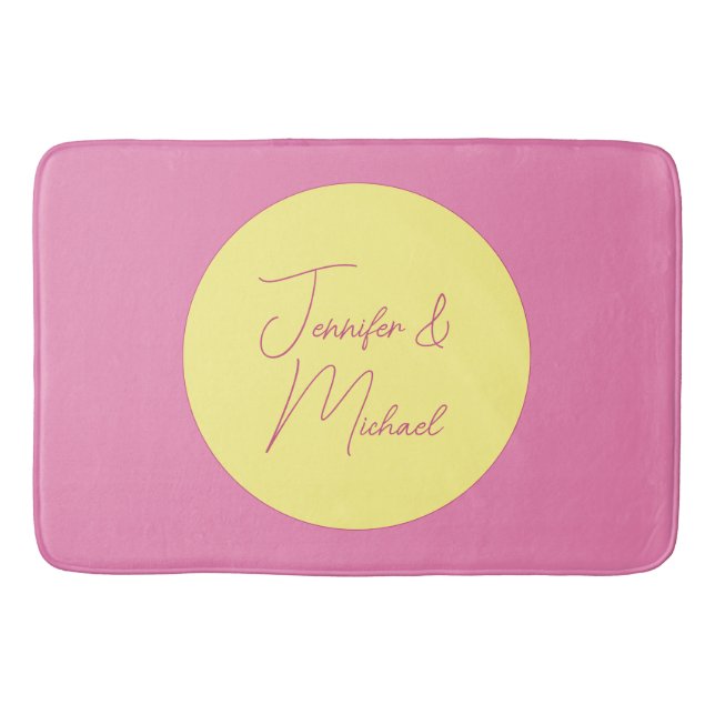 Trendiget Minimalistiskt Modern Plain Simple Paste Badrumsmatta (Framsidan)