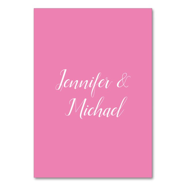 Trendiget Minimalistiskt Modern Plain Simple Paste Bordsnummer (Framsidan)