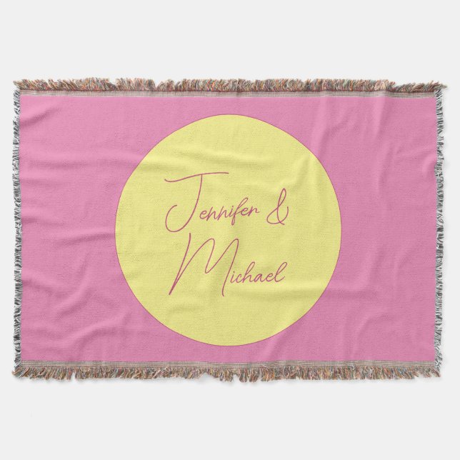 Trendiget Minimalistiskt Modern Plain Simple Paste Filt (Framsidan)