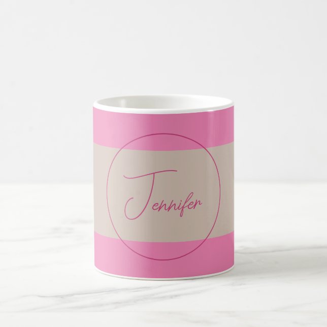 Trendiget Minimalistiskt Modern Plain Simple Paste Kaffemugg (Center)