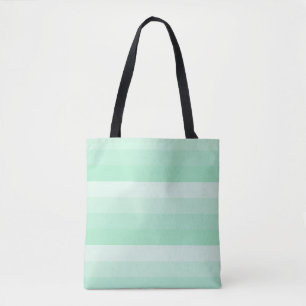 Trendiget Mint Grönt Rand Design Modern mall Tygkasse