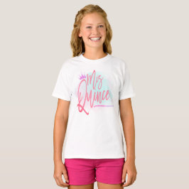 Trendiget Mis Quince skript Quinceañera T Shirt