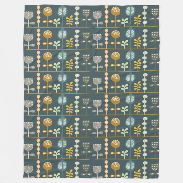 Trendiget mod Unikt konstnärligt konsthantkonstruk Fleecefilt (Framsidan)