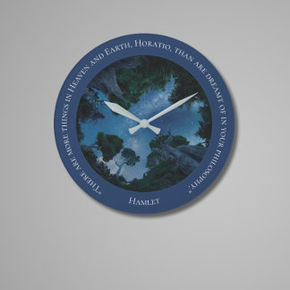 Trendiget Modern blåfärgstext, citat Stor Klocka