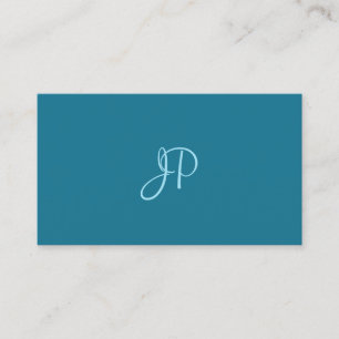 Trendiget Modern Calligraphy Script Turcos Plain Visitkort