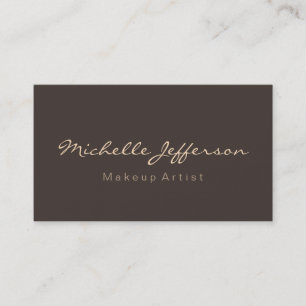 Trendiget Modern Chic Makeup Artist Affärskort Visitkort