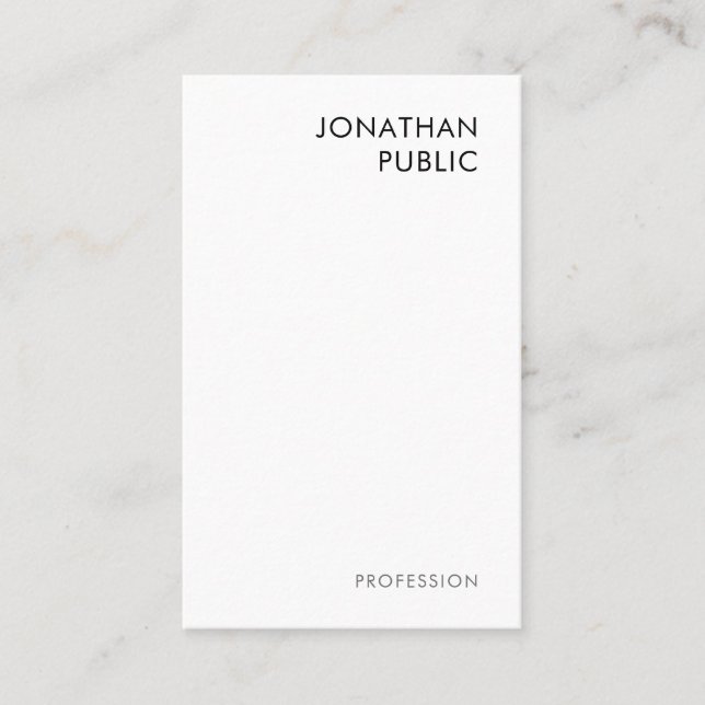 Trendiget Modern Elegant BusinessCard Professionel Visitkort (Framsida)