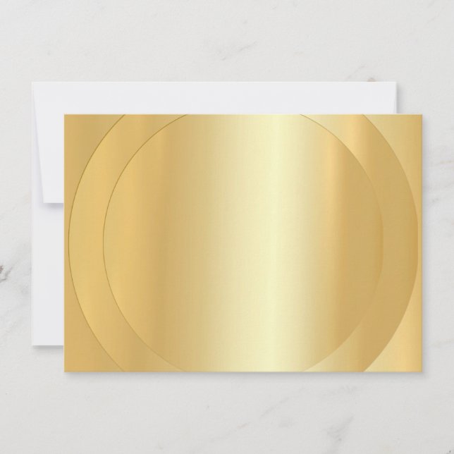 Trendiget Modern Elegant Faux Guld Blank Template Anteckningskort (Framsida)