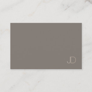 Trendiget Modern Elegant Monogram Plain Profession Visitkort