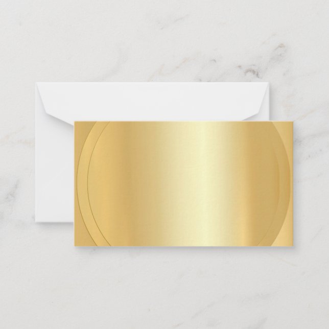 Trendiget Modern Elegant - tom mall för guld-utsee (Framsida)