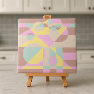 Trendiget Modern geometrisk pastellföränderlig Fär Kakelplatta