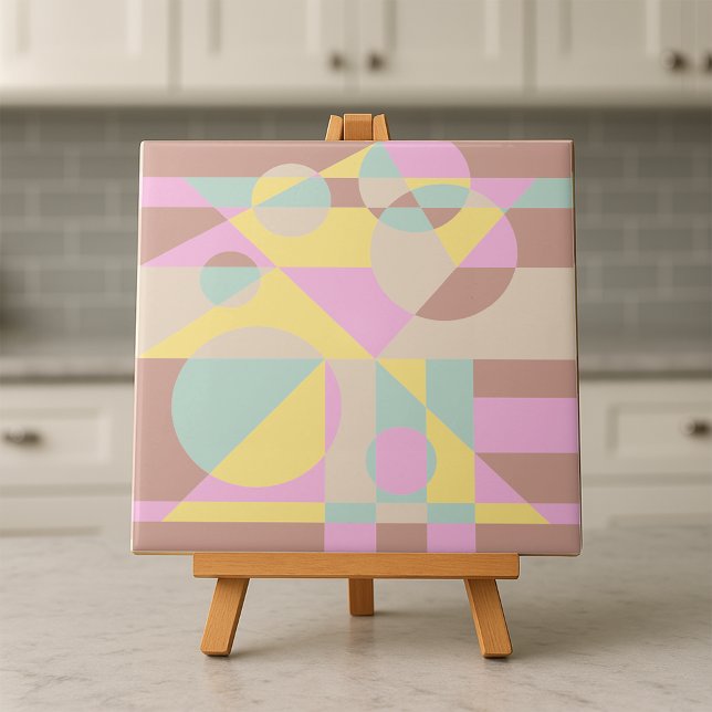 Trendiget Modern geometrisk pastellföränderlig Fär Kakelplatta (Skapare uppladdad)
