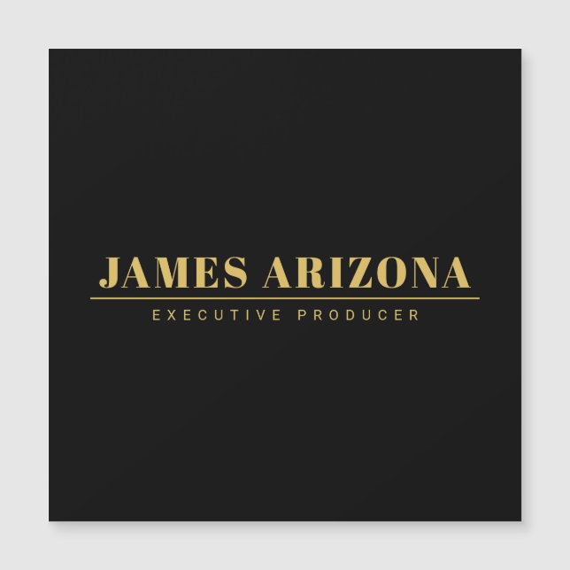 Trendiget Modern minimalist Black Guld Professione (Framsida)