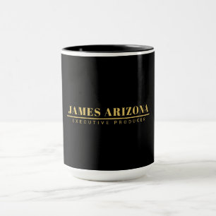 Trendiget Modern minimalist Black Guld Professione Mugg