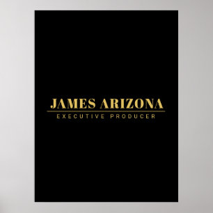 Trendiget Modern minimalist Black Guld Professione Poster
