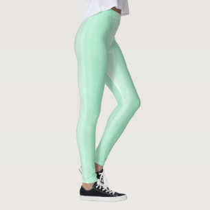 Trendiget Modern Mint Grönt White Rand Leggings