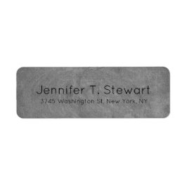 Trendiget Modern Professionell Elegant Grått för k Returadress Etikett