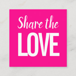 Trendiget modern refererar till ett rosa-referensk fyrkantigt visitkort