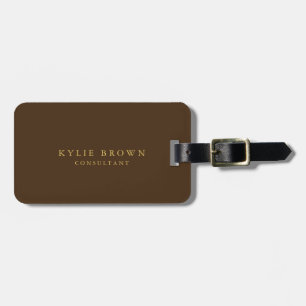 Trendiget Modern Snyggt Brown Guld Professionell Bagagebricka