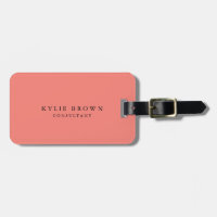 Trendiget Modern Snyggt Coral Rosa Professionell
