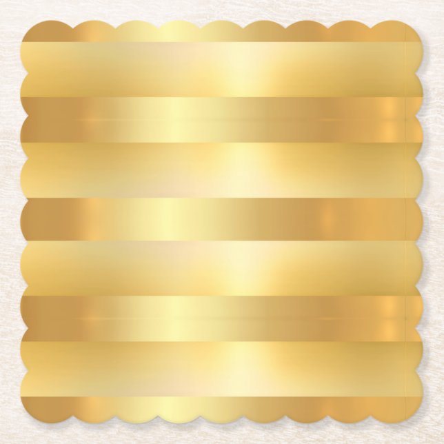 Trendiget Modern tom mall för Faux Guld Elegant Underlägg Papper (Framsida)