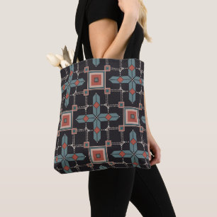 Trendiget mönster Geometric Vintage Tygkasse