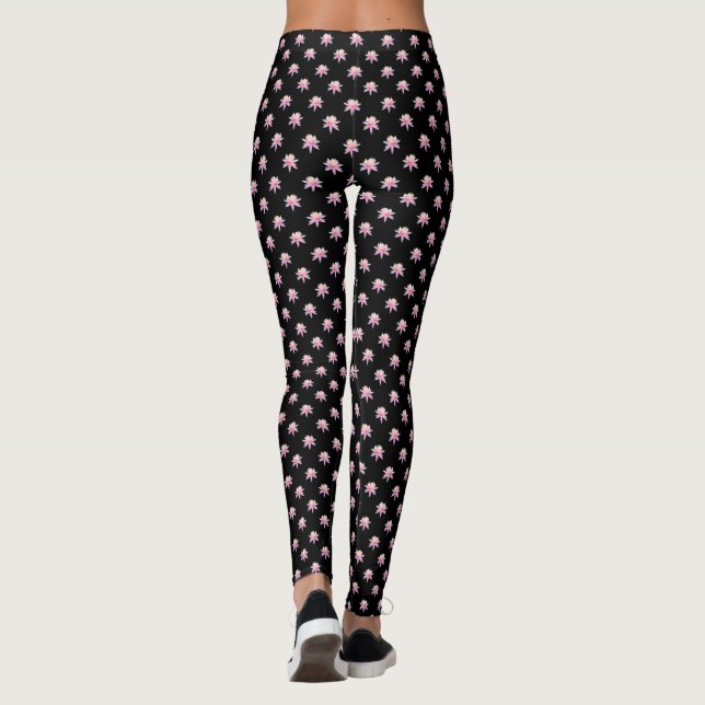 Trendiget Mönster i  Coola Lotus Flower Leggings (Baksida)