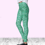 Trendiget mönster i den moderna snyggten med blå g leggings<br><div class="desc">Dessa mörk teal- och vitt mönstrade baljor är en bra mönster som är söt för yogaraklass eller bara för att klumpa.</div>