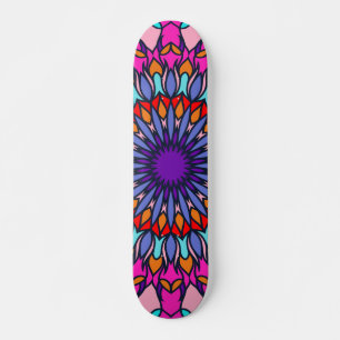 Trendiget mönster sommar Mode Colorful Vintage Mini Skateboard Bräda 18,5 Cm
