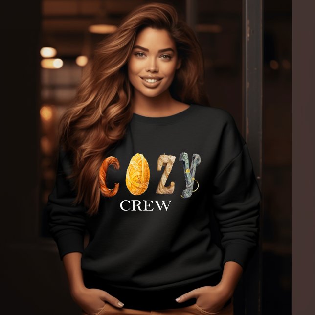 Trendiget "MYSIGT BESÄTTNING" Säsong Fall Winter T Shirt ("Cozy Crew" Trendy Seasonal Fall Sweatshirt)