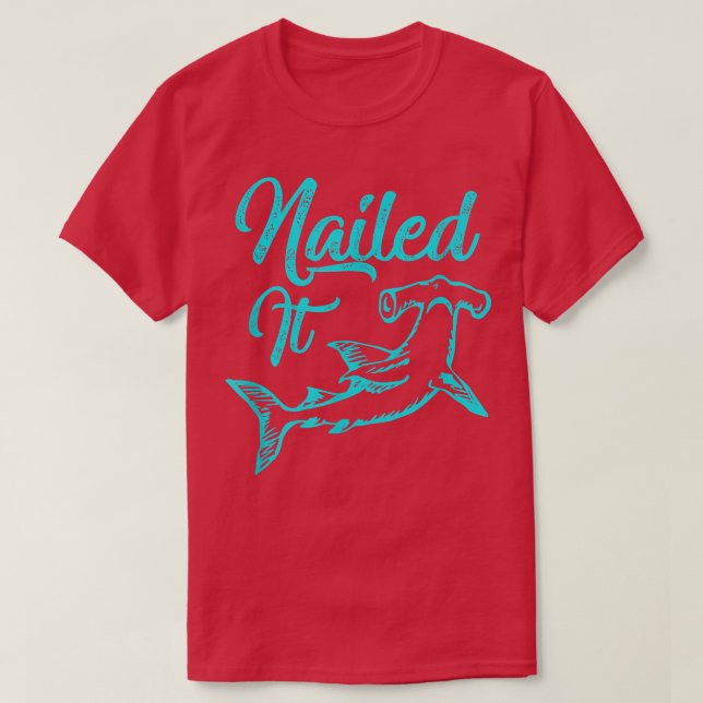 Trendiget Nail it Hammerhead Shark Deep Sea T Shirt (Design framsida)