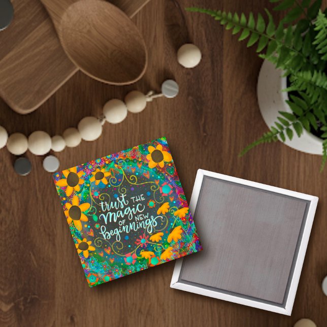 Trendiget Ny Söt Daisy Inspiritivity Magnet (Skapare uppladdad)