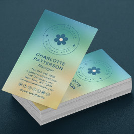 Trendiget Övertoning för modern Abstrakt Lägg till Visitkort