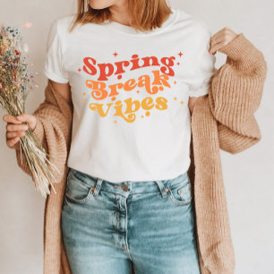 Trendiget påsklov Vibes Retro Färg Roligt T Shirt