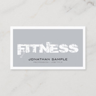Trendiget Personal Trainer Fitness Classy Top Plai Visitkort