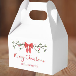 Trendiget personlig God jul Coquette Bow Presentaskar