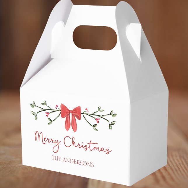 Trendiget personlig God jul Coquette Bow Presentaskar (Skapare uppladdad)