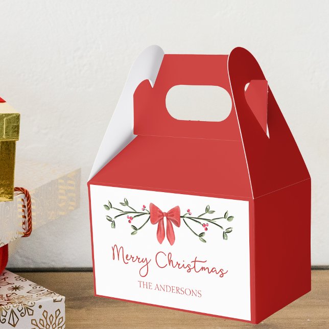 Trendiget personlig God jul Coquette Bow Presentaskar (Skapare uppladdad)