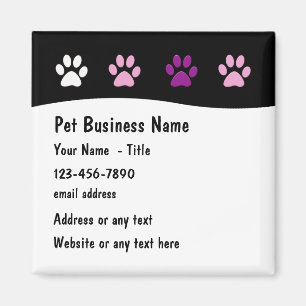 Trendiget Pet Service Business Magnets Magnet