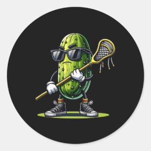 Trendiget Pickle Play Lacrosse Funny Sports för Bo Runt Klistermärke