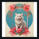 Trendiget Pop Art cat Photo Modern Poster<br><div class="desc">Popup Art-kattfotomodern Trendig Retro Färg Block Poster omedelbar nedladdning</div>
