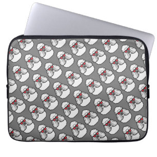 Trendiget pudel Mönster Laptop Fodral