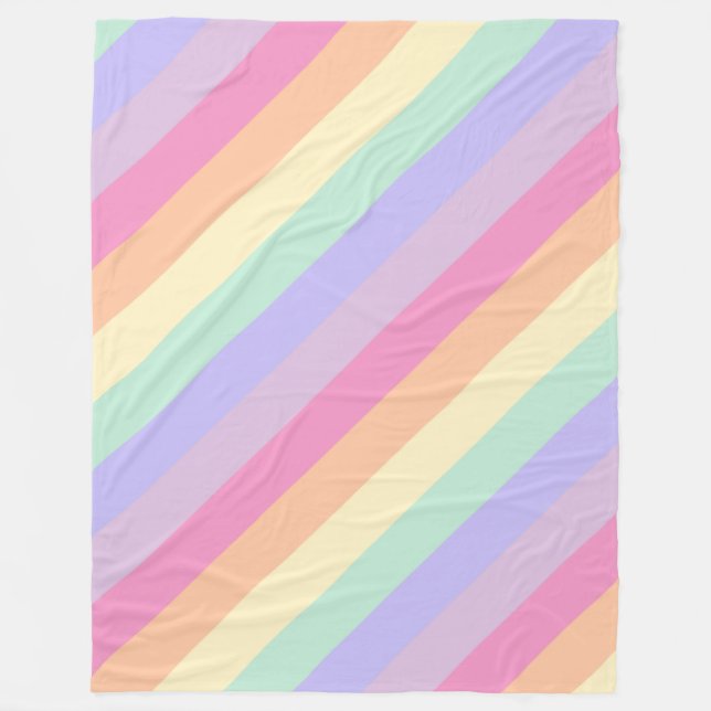 Trendiget Rainbow Färg Modern Elegant Template Fleecefilt (Framsidan)