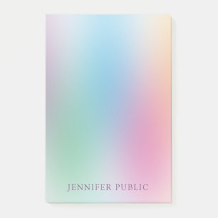 Trendiget Rainbow Färger Template Elegant Modern Post-it Block