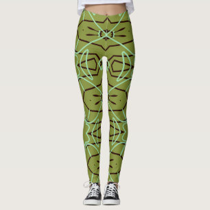 Trendiget "Ratti_Kreativ_Arts" i Cute grönt färg Leggings