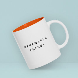 Trendiget Renewable Energy Funny Cute Cute Två-Tonad Mugg